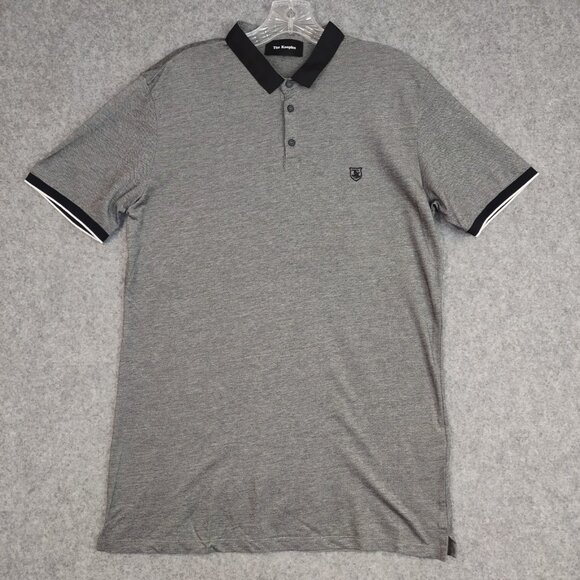 The Kooples Other - Kooples Shirt Mens Size S Womens M Polo Gray Academia Preppy Lightweight NEW
